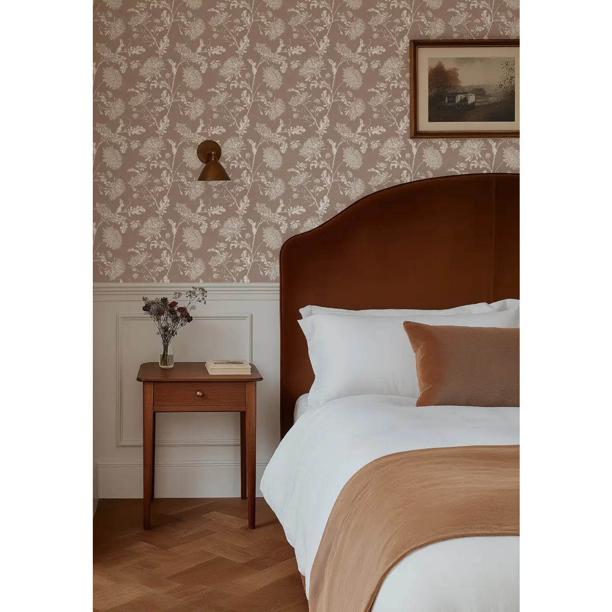 Archie Wallpaper - Flower Vines - by Taddy Mikelaites - Loomwell Home Goods