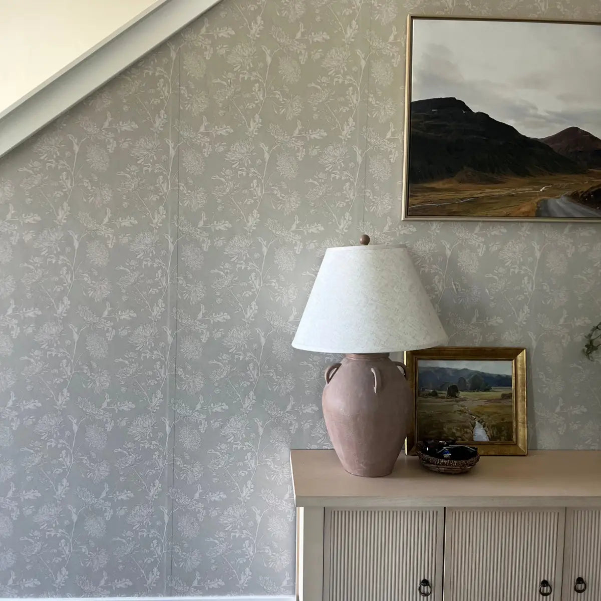 Archie Wallpaper - Flower Vines - by Taddy Mikelaites - Loomwell Home Goods
