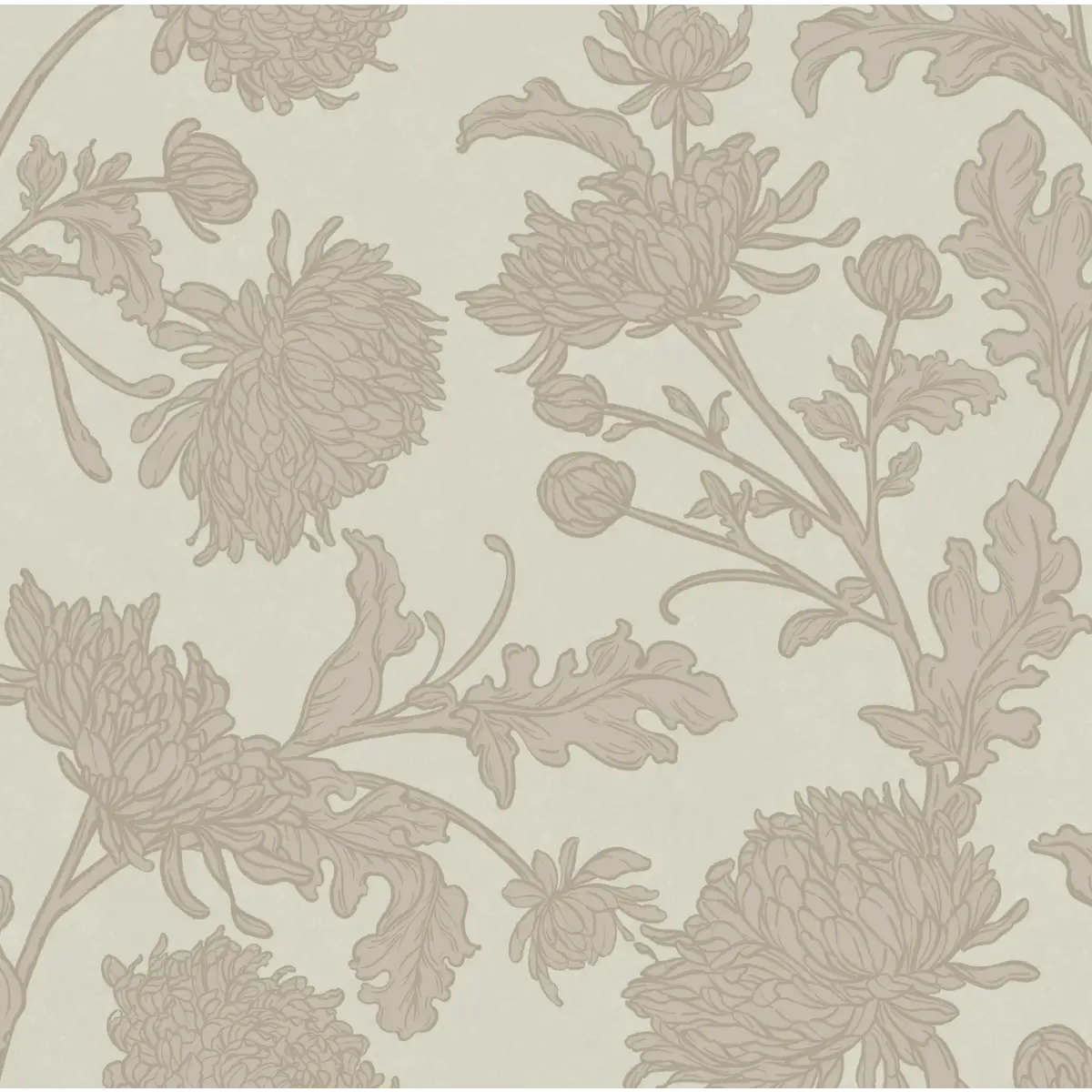 Archie Wallpaper - Flower Vines - by Taddy Mikelaites - Sample 1 foot by 1 foot / Blush - Loomwell Home Goods
