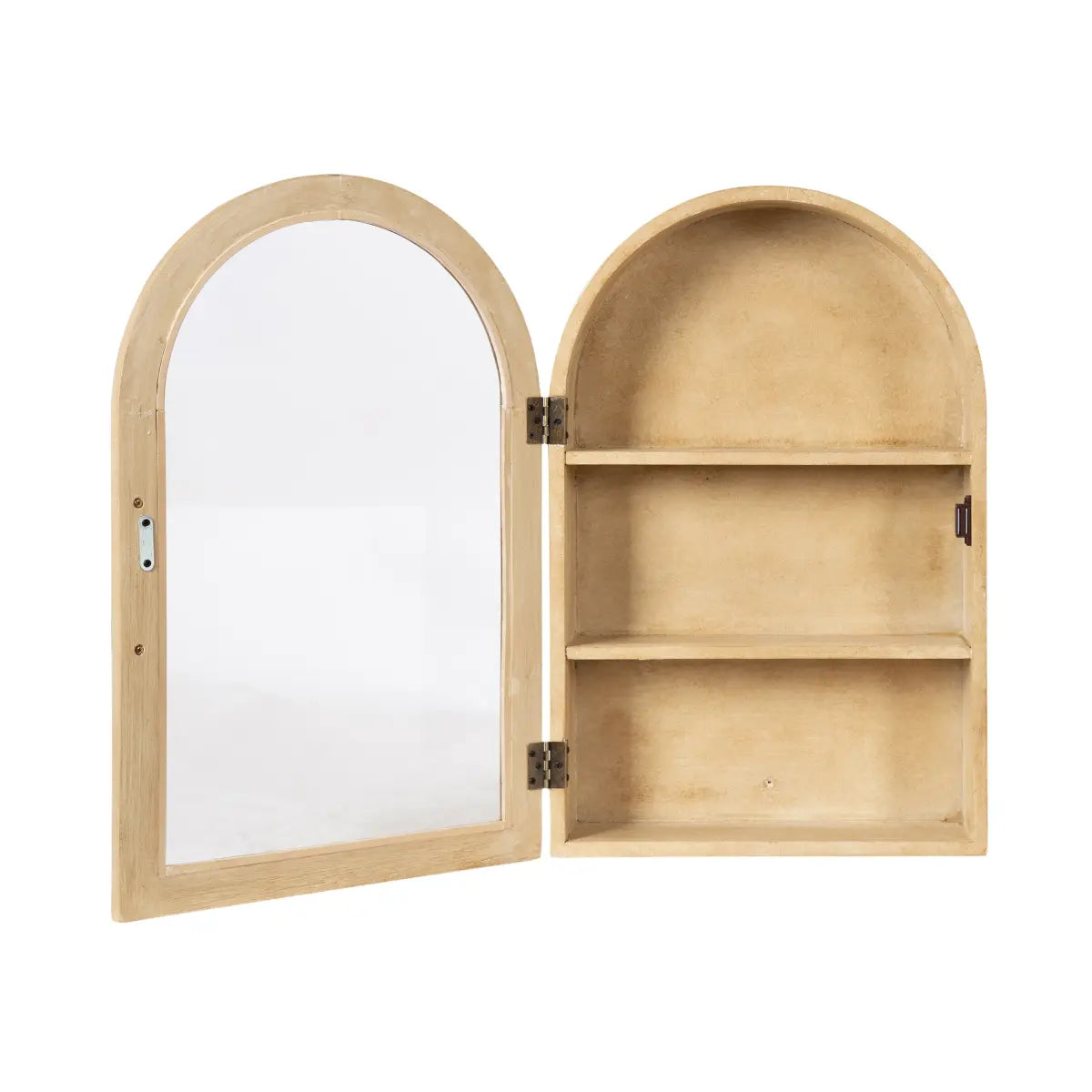 Arcott Arch Wall Cabinet with Shelves - kateandlaurel