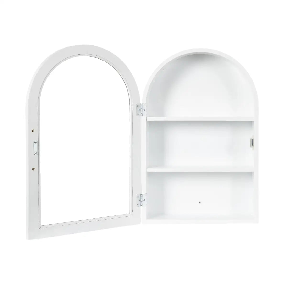Arcott Arch Wall Cabinet with Shelves - kateandlaurel