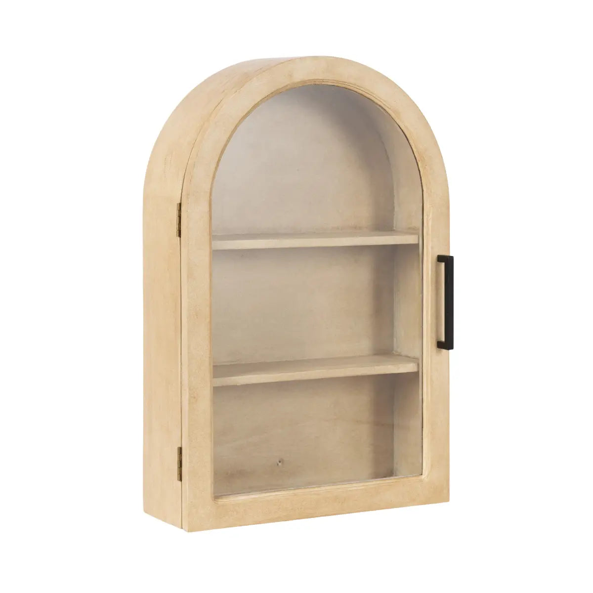 Arcott Arch Wall Cabinet with Shelves - Natural / 16x7x24 - kateandlaurel