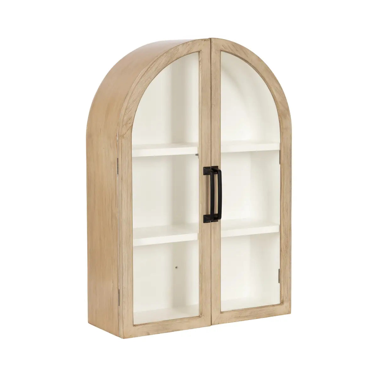 Arcott Arch Wall Cabinet with Shelves - White / 21x8x30 - kateandlaurel