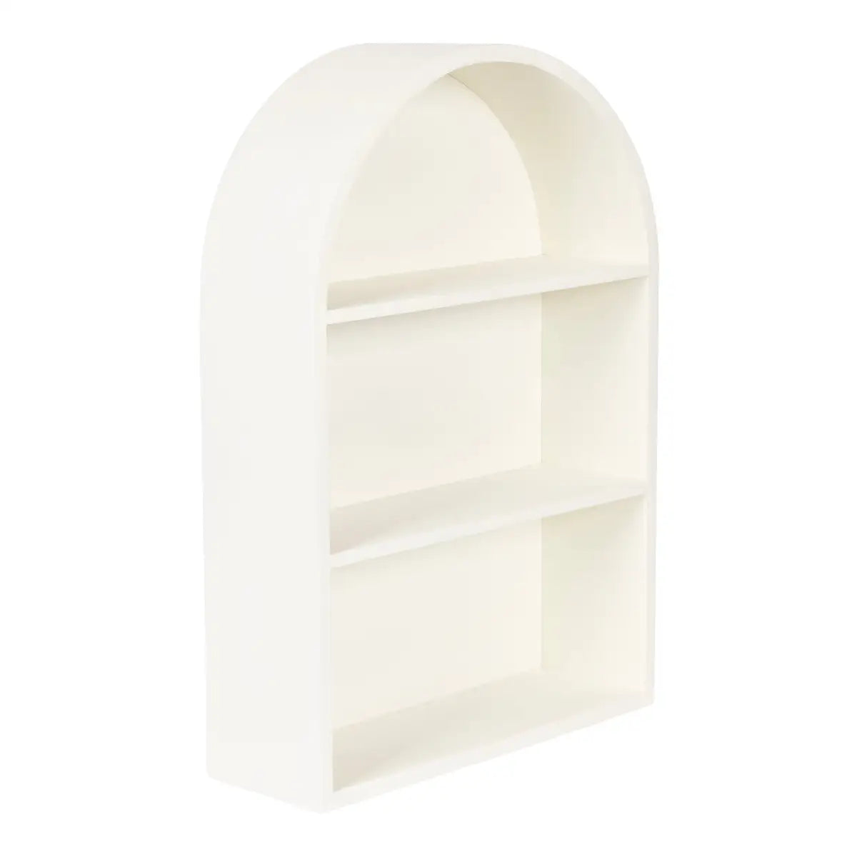 Arcott Arch Wall Shelf - Wood 4 Shelves - White / 18x6x26 - kateandlaurel