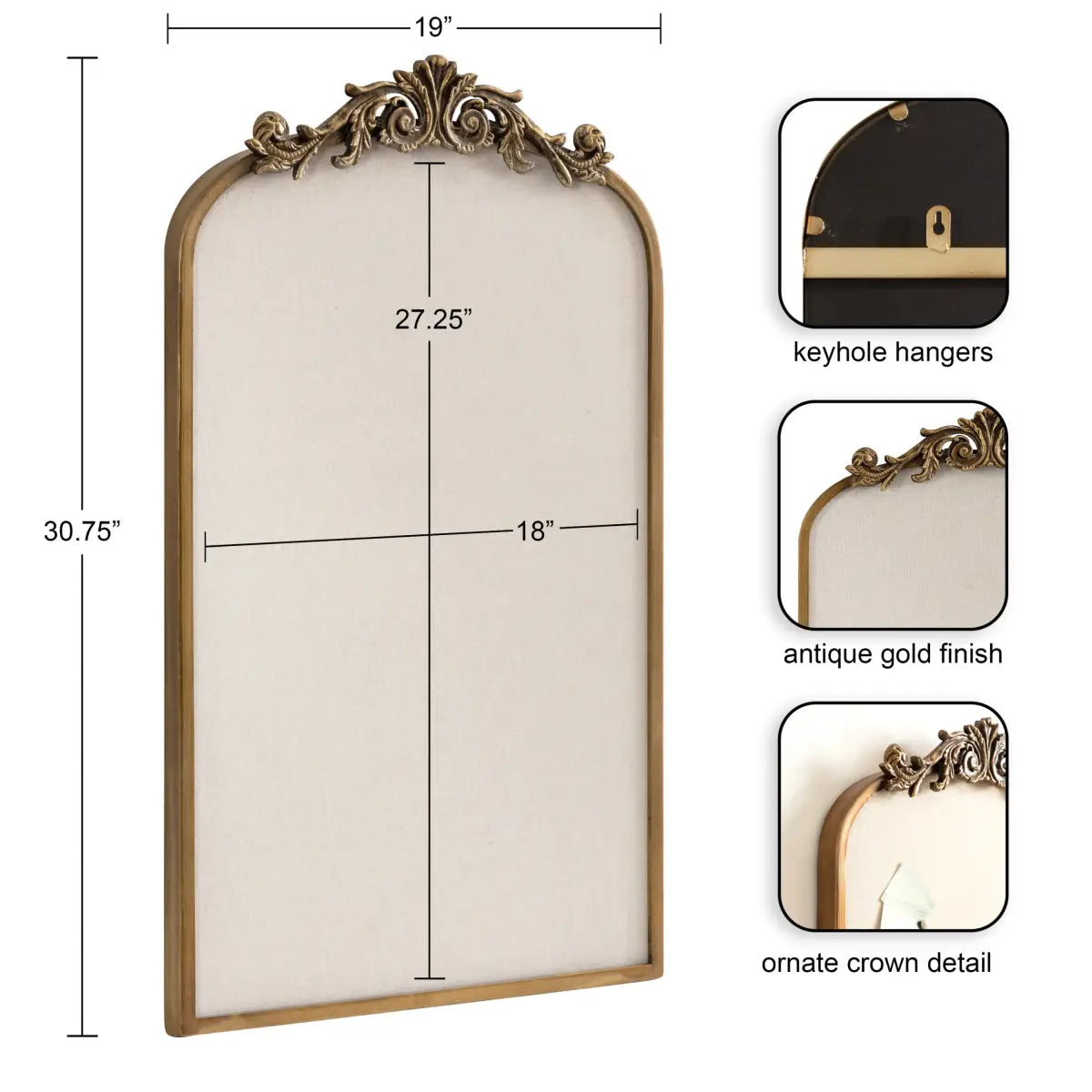Arendahl Arch Framed Pinboard or Bulletin Board - kateandlaurel