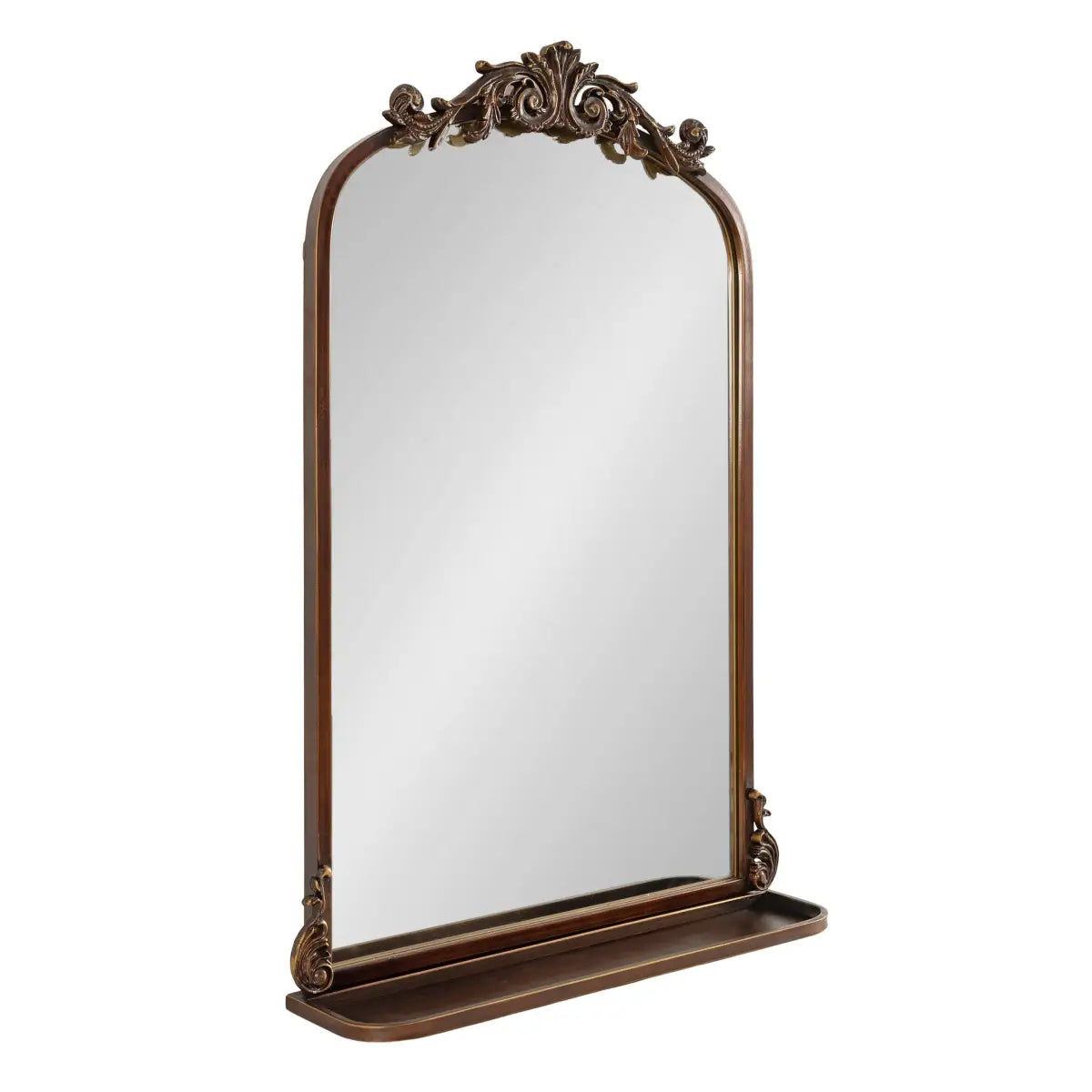 Arendahl Elegant Arch Mirror with Shelf - kateandlaurel