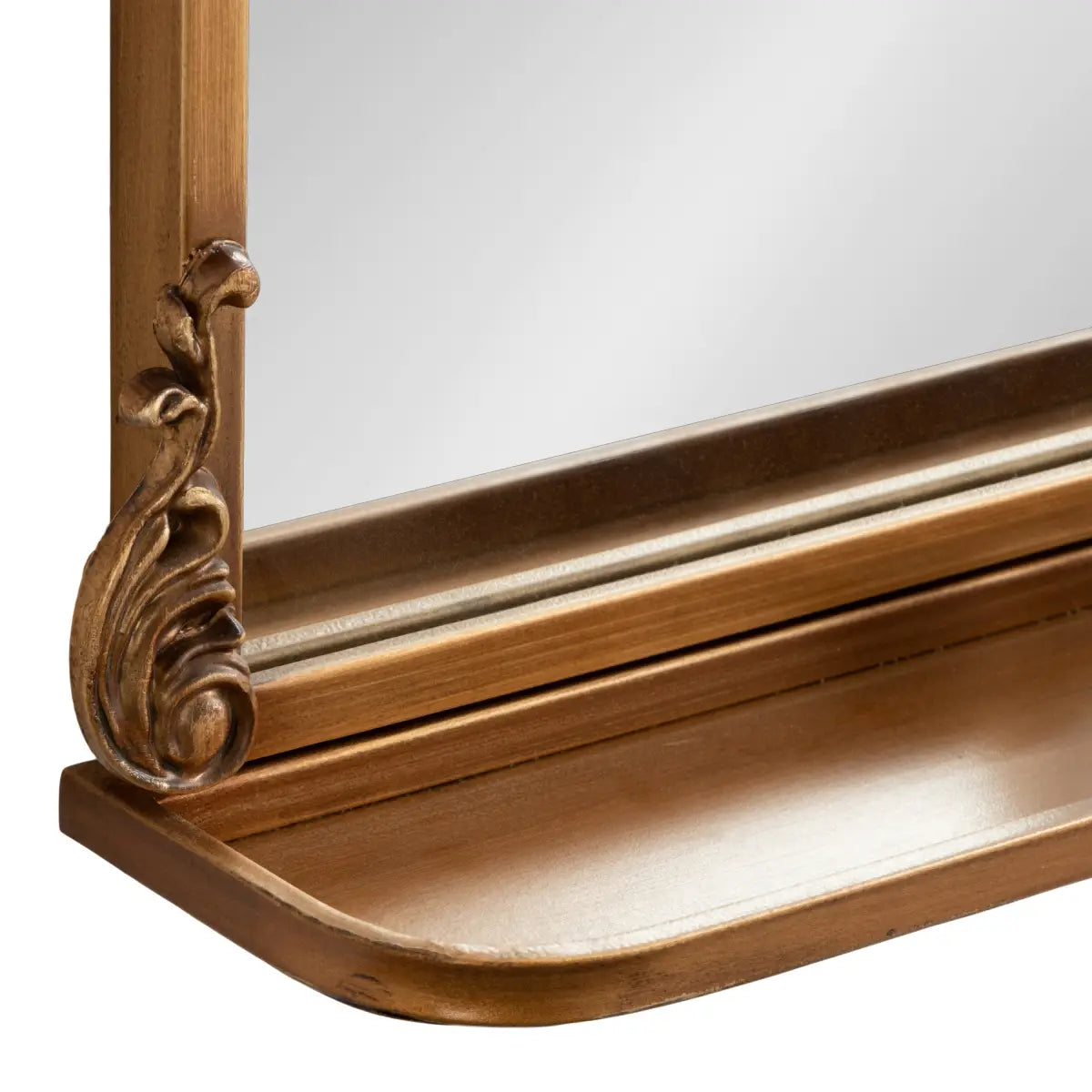 Arendahl Elegant Arch Mirror with Shelf - kateandlaurel
