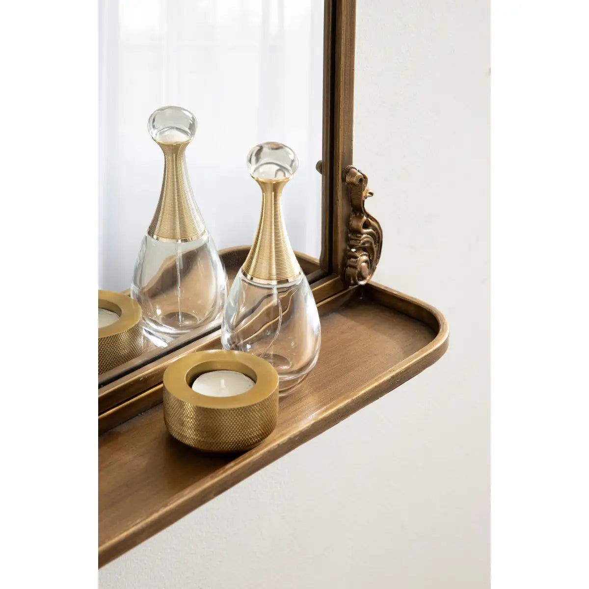 Arendahl Elegant Arch Mirror with Shelf - kateandlaurel
