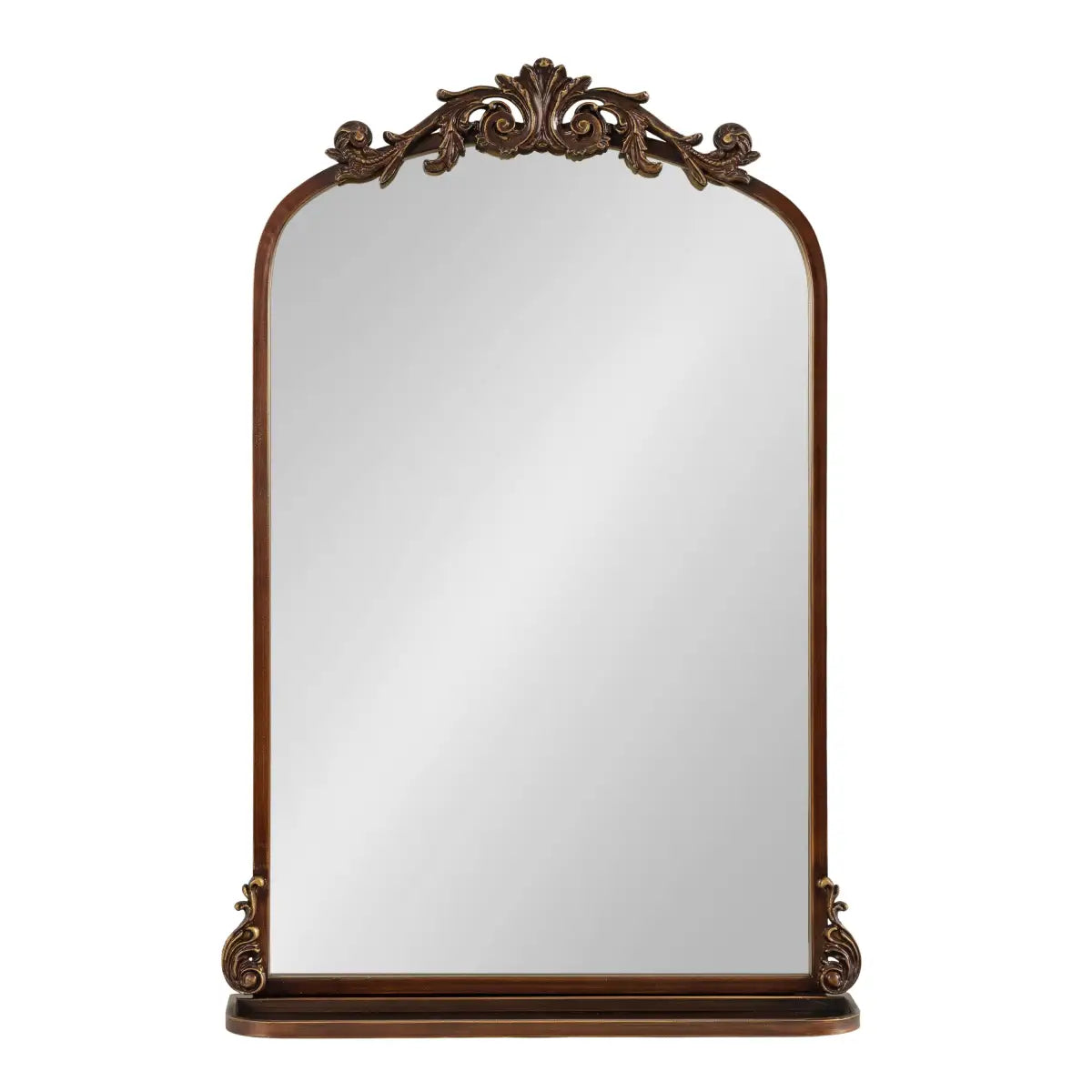 Arendahl Elegant Arch Mirror with Shelf - kateandlaurel