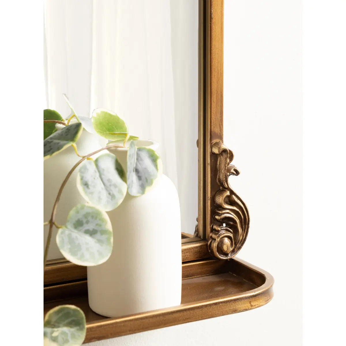 Arendahl Elegant Arch Mirror with Shelf - kateandlaurel