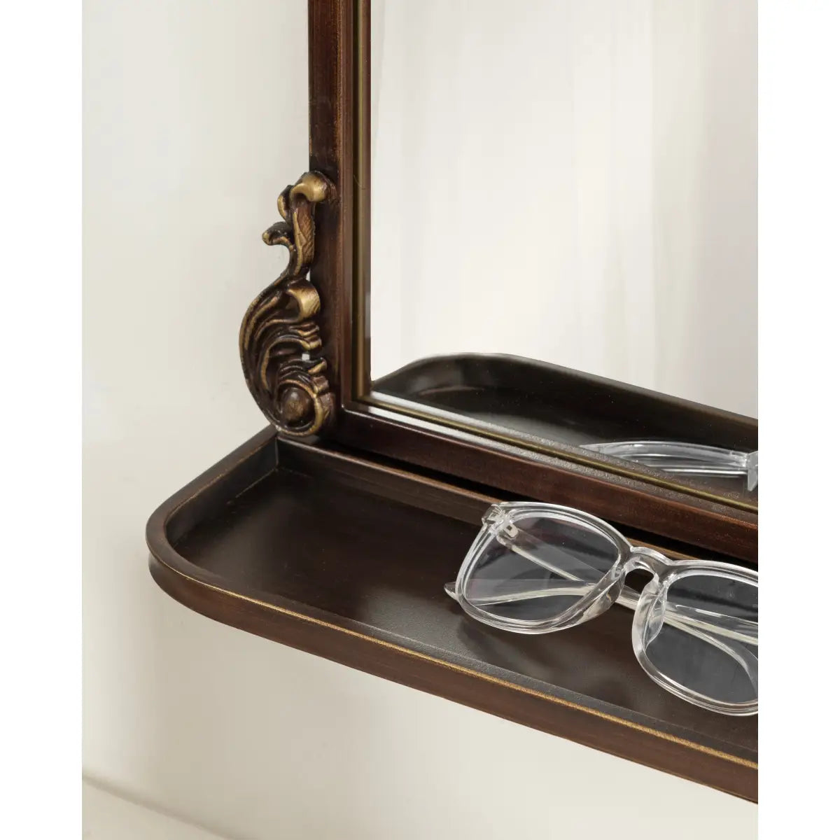 Arendahl Elegant Arch Mirror with Shelf - kateandlaurel