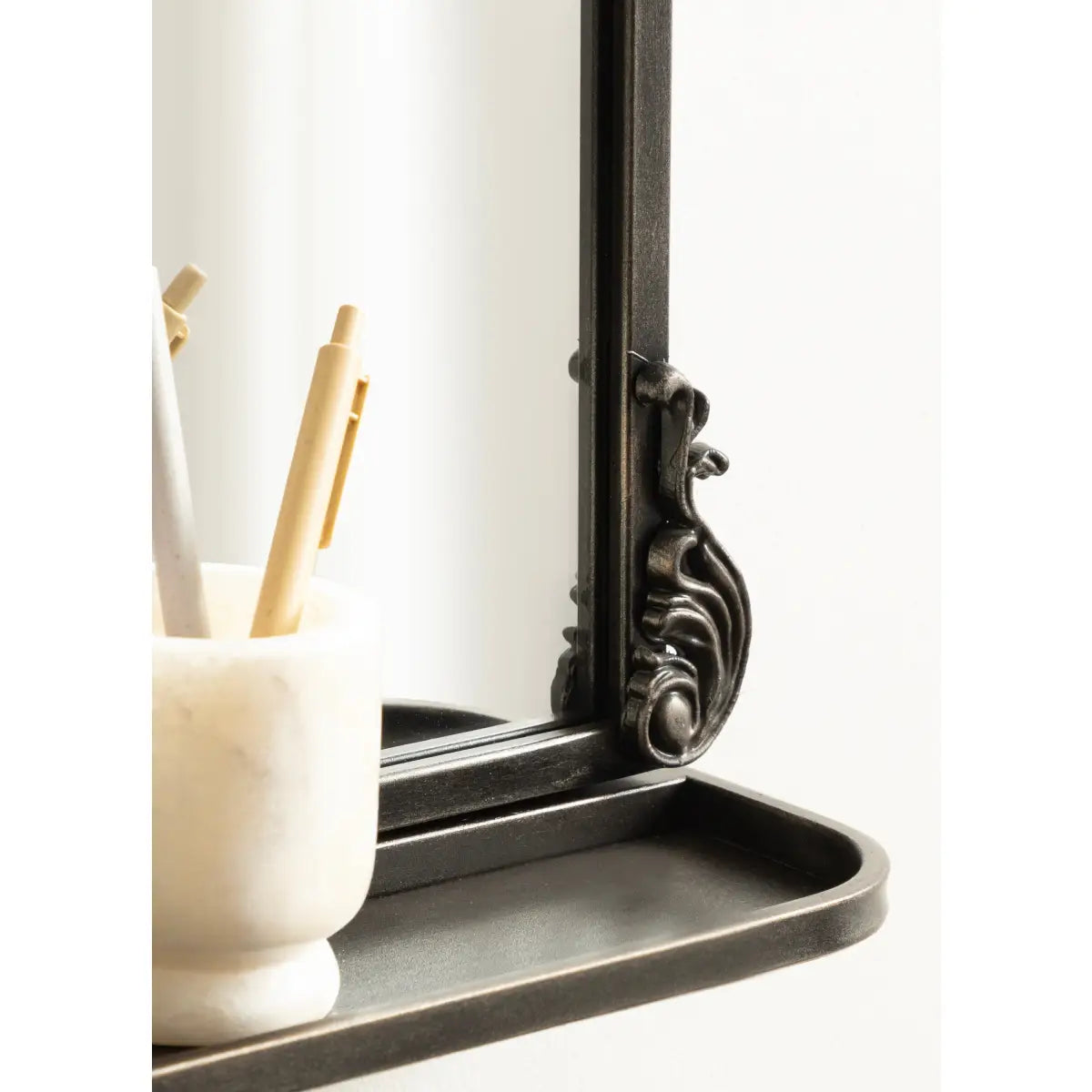 Arendahl Elegant Arch Mirror with Shelf - kateandlaurel
