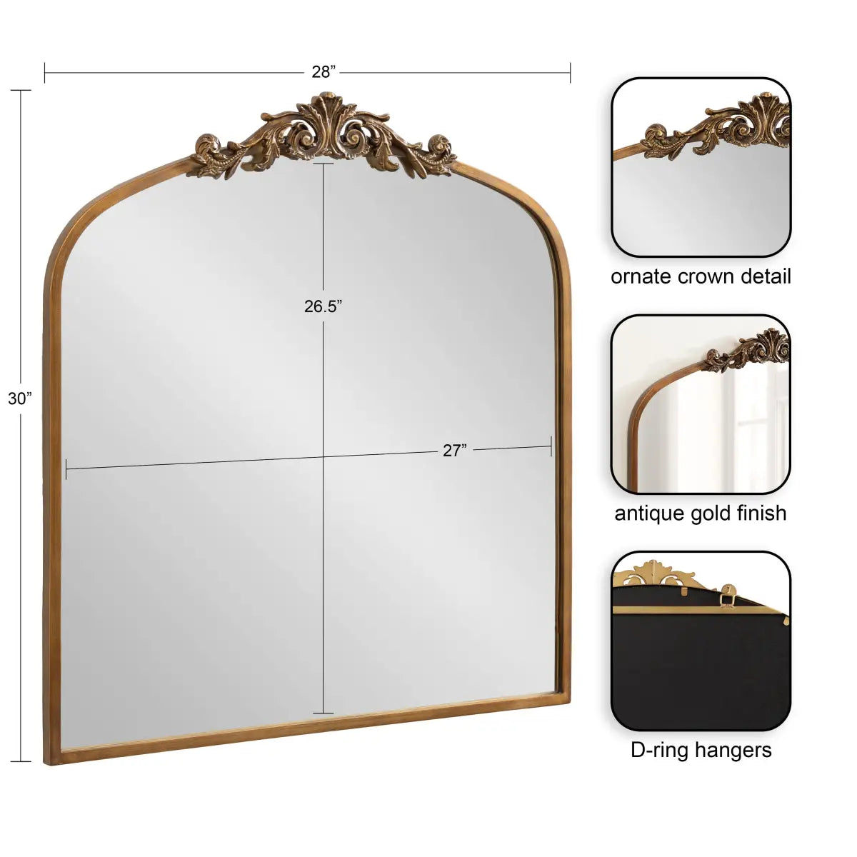 Arendahl Elegant Arch Mirror - kateandlaurel