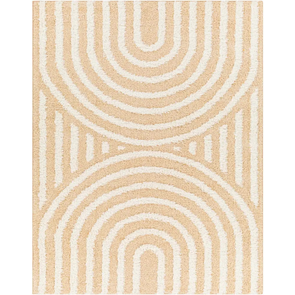 Arnel Beige Area Rug - 5’3’’ x 7’ Rectangle - Boutique Rugs