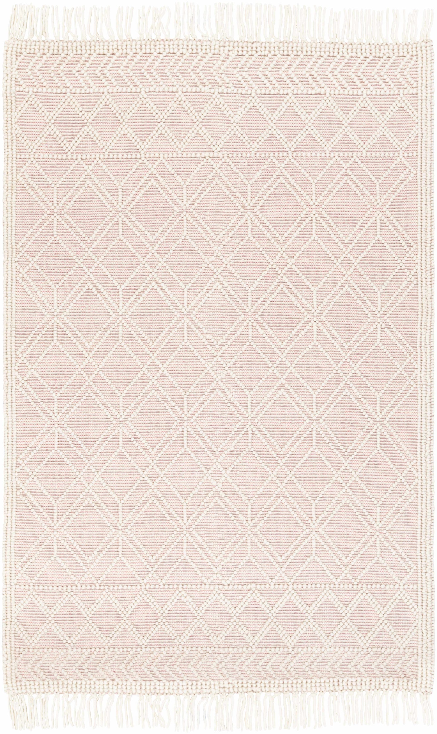 Tapis en laine rose doux Ramsbury