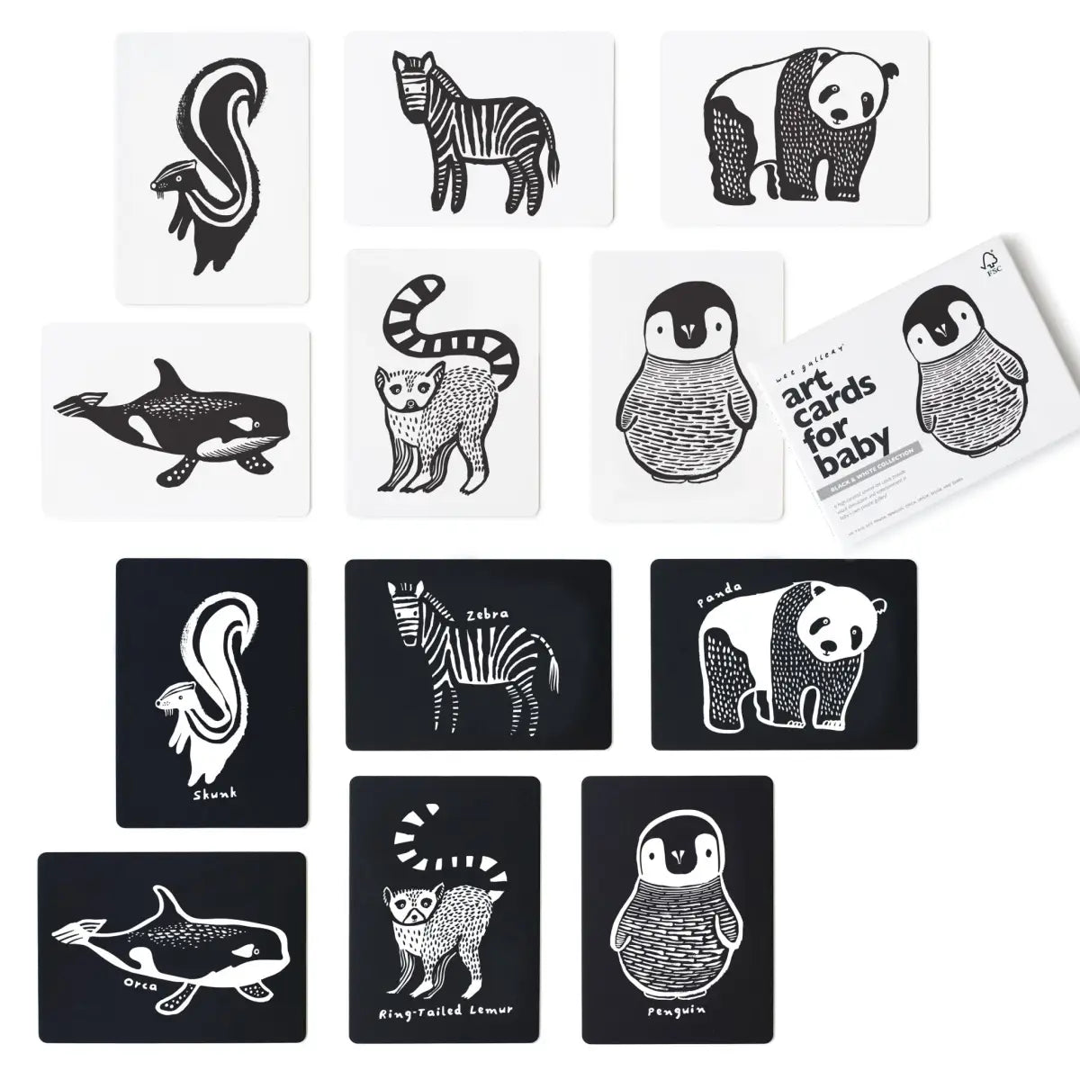 Art Cards for Baby - Black and White Collection - Wee Gallery