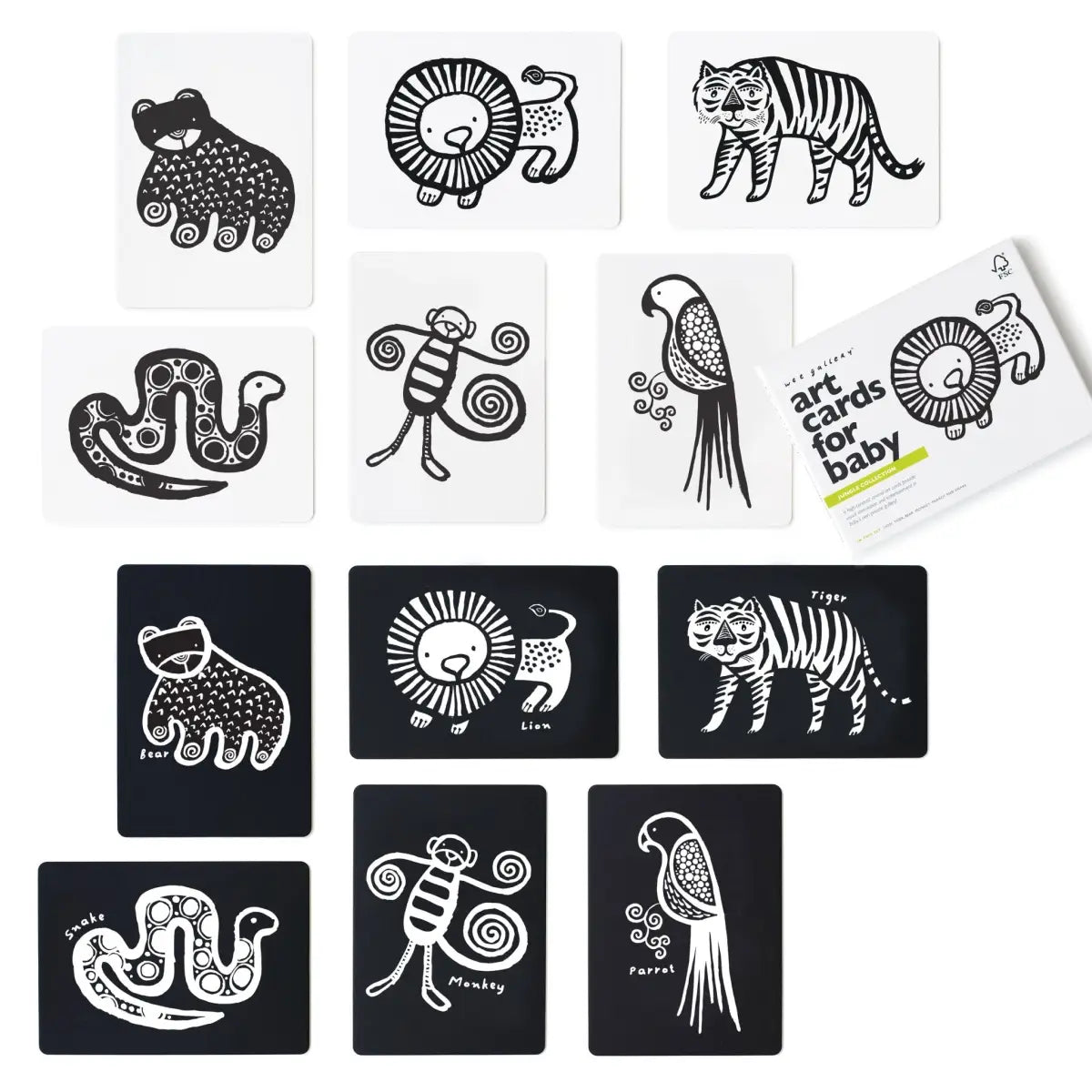 Art Cards for Baby - Jungle Collection - Wee Gallery