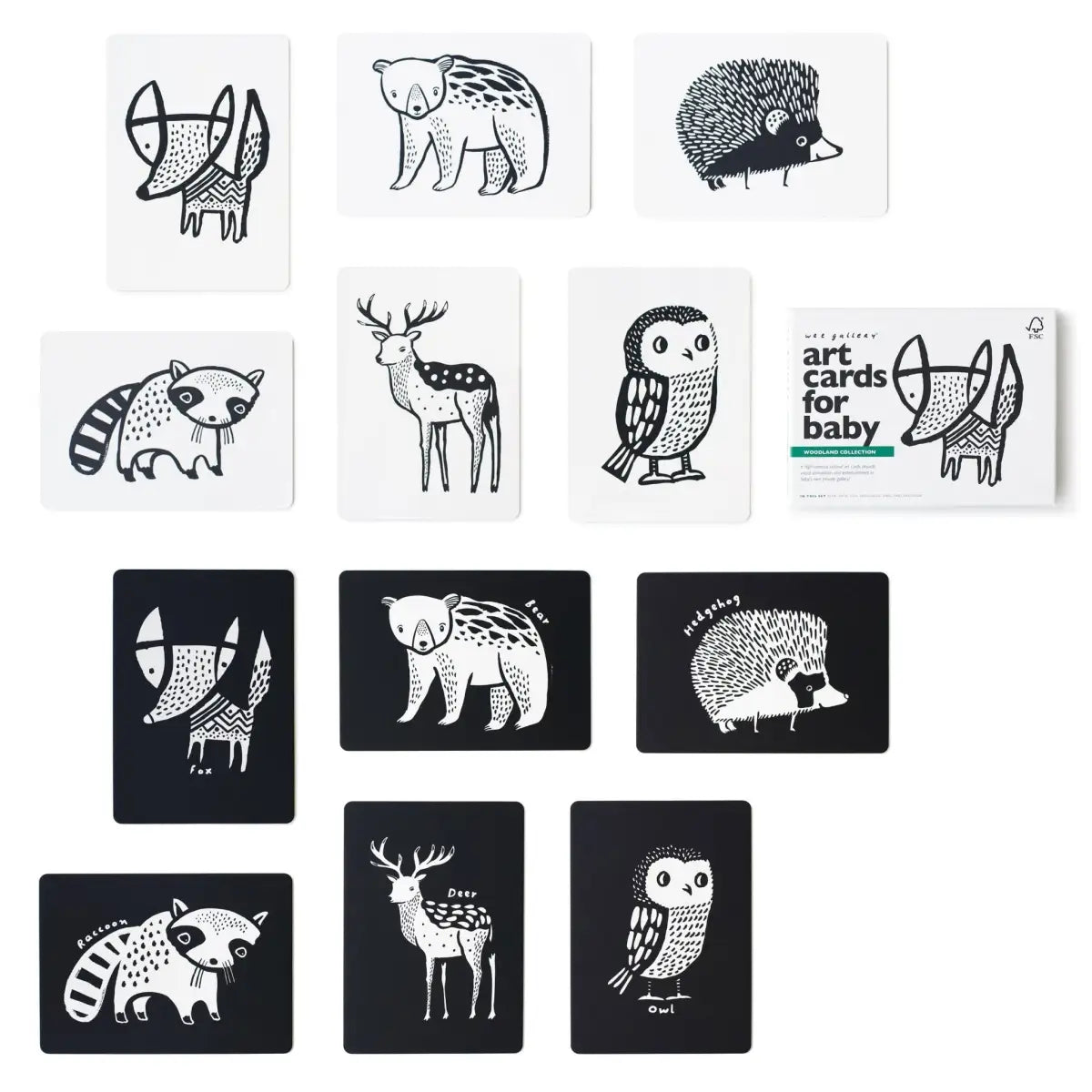 Art Cards for Baby - Woodland Collection - Wee Gallery