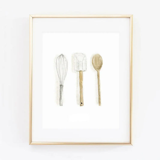 Art Print - Baking Utensils - emily lex studio