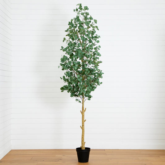 Árbol de eucalipto artificial de 10 pies