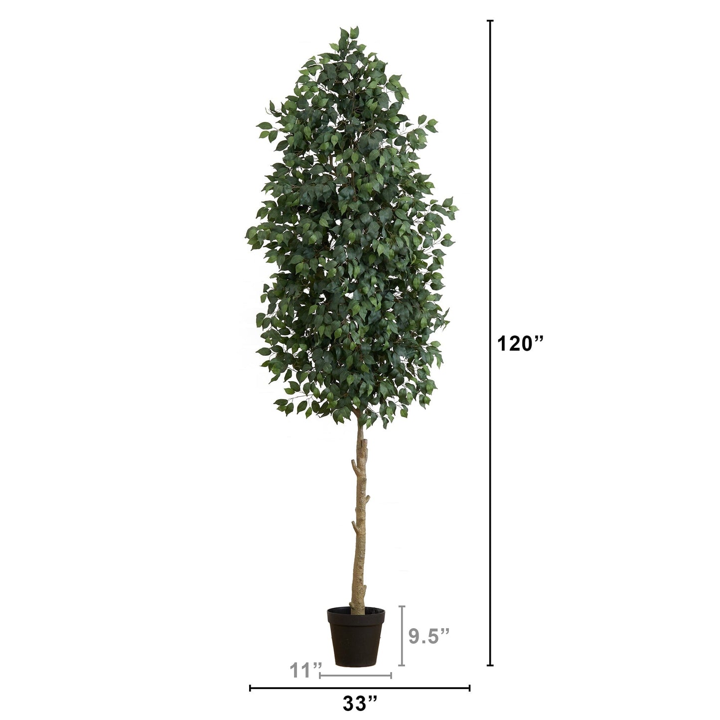 Ficus artificial de 10 pies