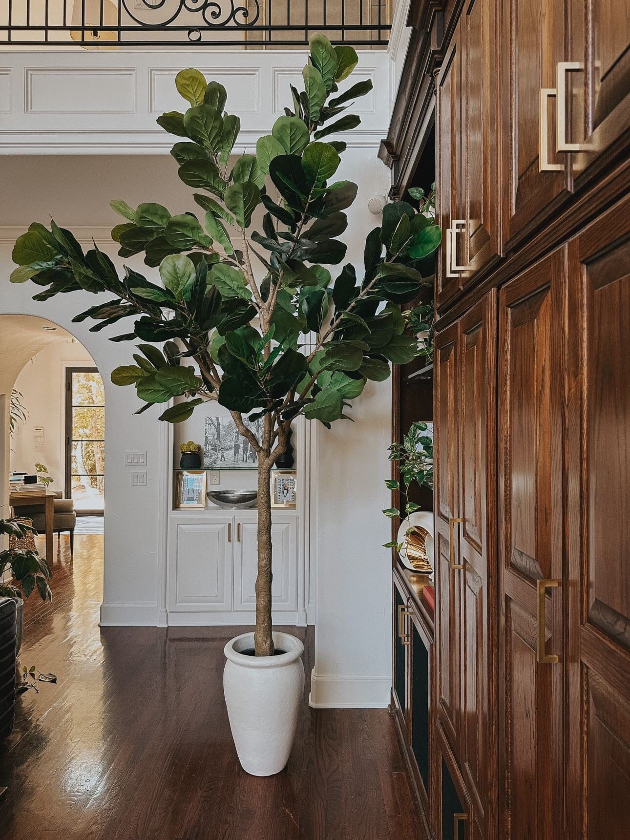 Árbol de higuera artificial de hoja de violín de 10 pies