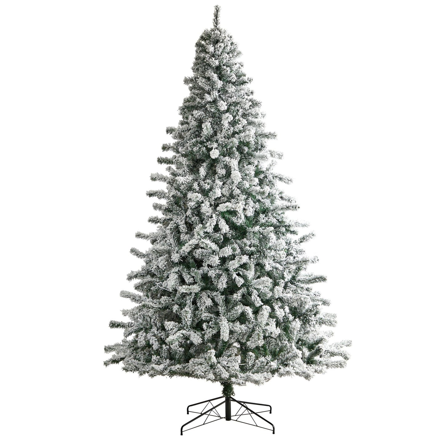 Sapin de Noël floqué de 10 pi en épicéa de Rock Springs avec 800 lumières LED et 1880 branches pliables