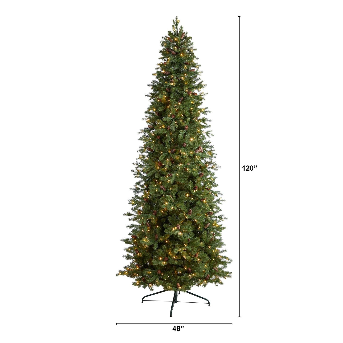 10’ Fraser Fir Artificial Christmas Tree with 780 LED Lights and 2327 Bendable Branches