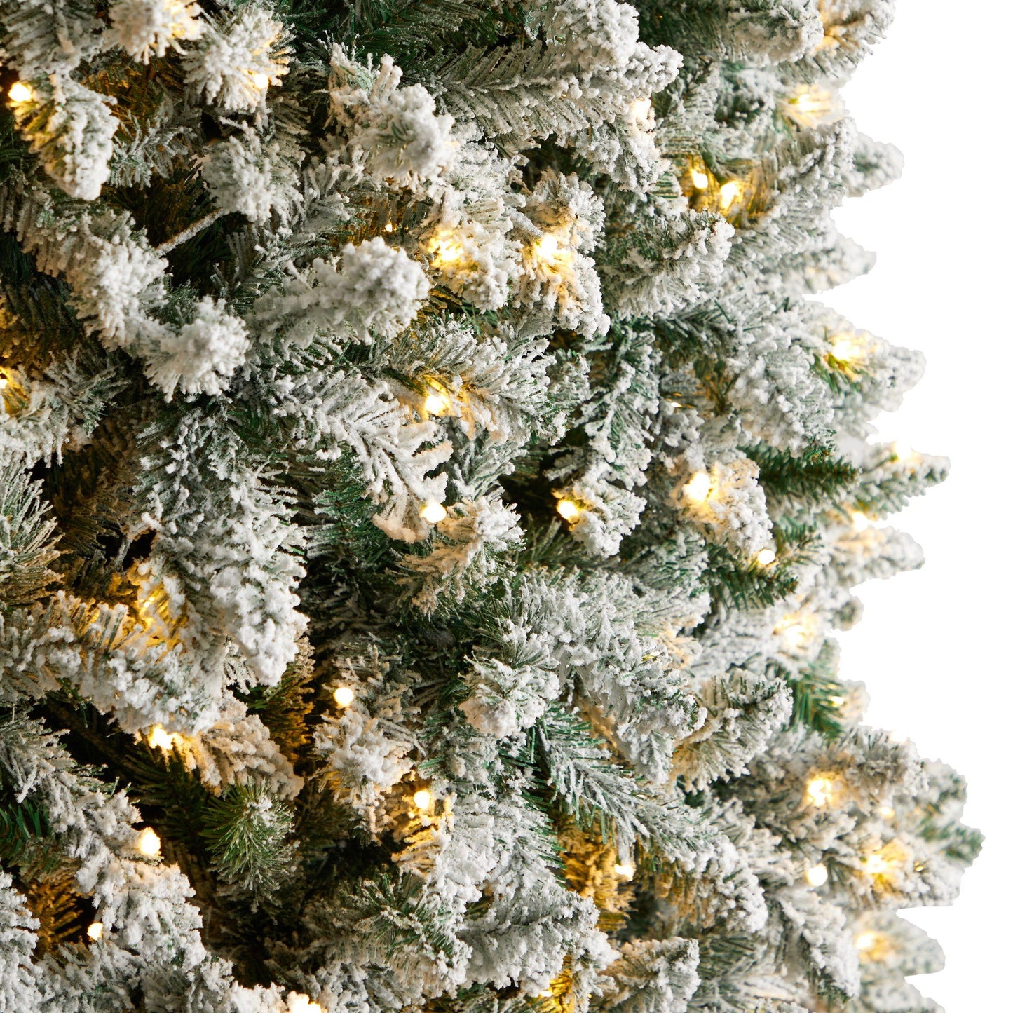 Sapin de Noël artificiel mince floqué de Montréal de 10 pi