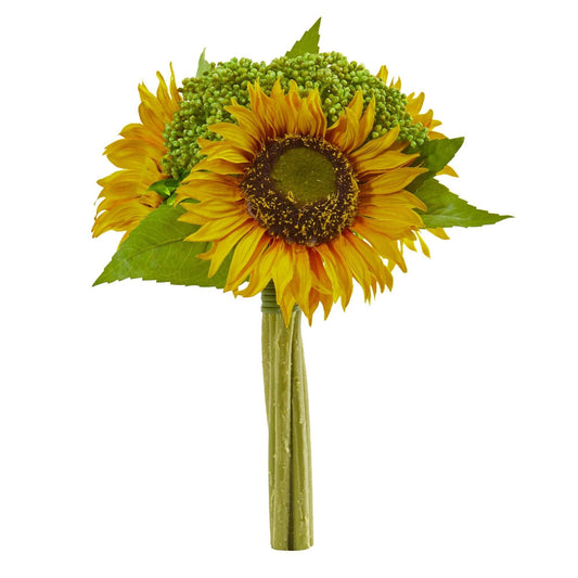 Paquete de girasoles artificiales de 12" (juego de 3)