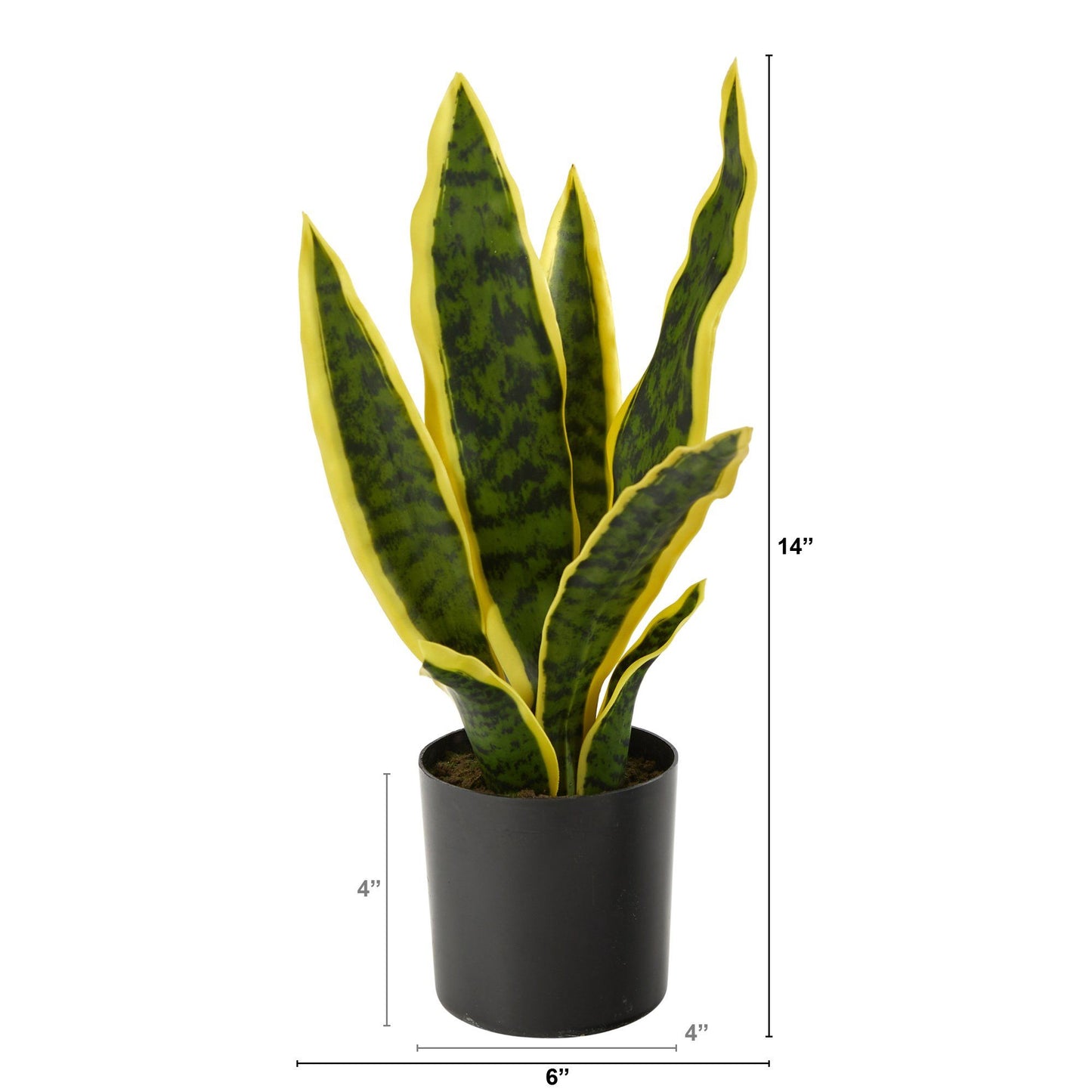 Planta artificial Sansevieria de 14"