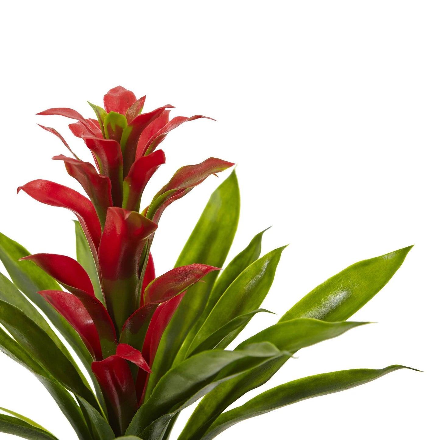 Bromelia artificial de 15" (juego de 4)