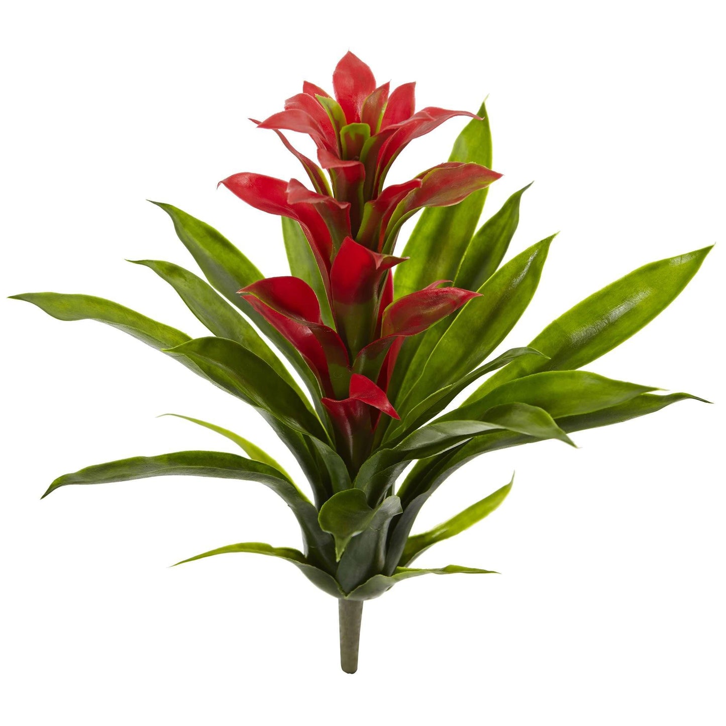 Bromelia artificial de 15" (juego de 4)