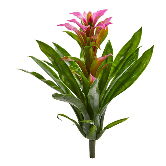 Bromelia artificial de 15" (juego de 4)