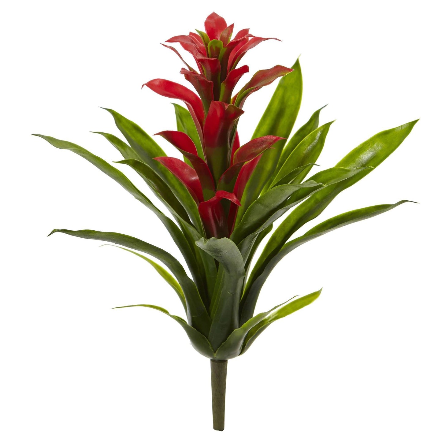 Bromelia artificial de 15" (juego de 4)