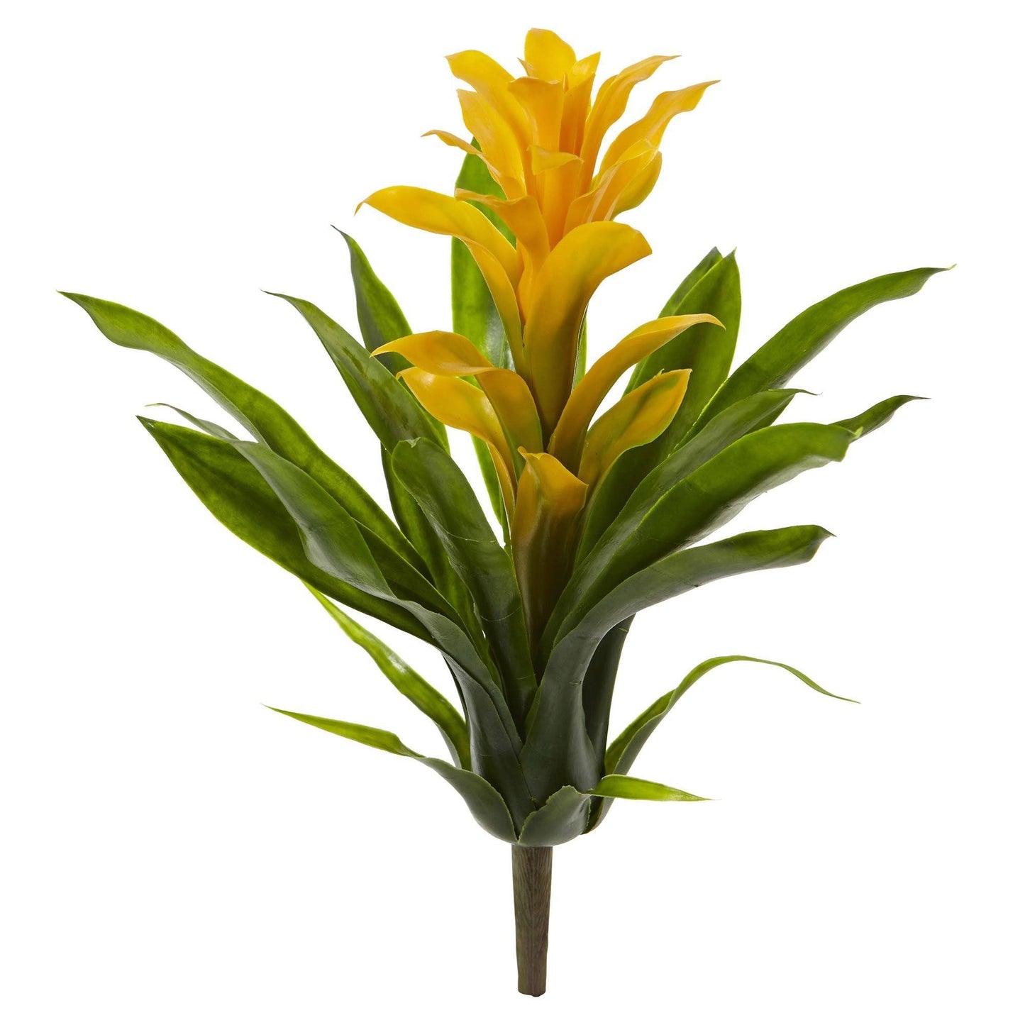 Bromelia artificial de 15" (juego de 4)