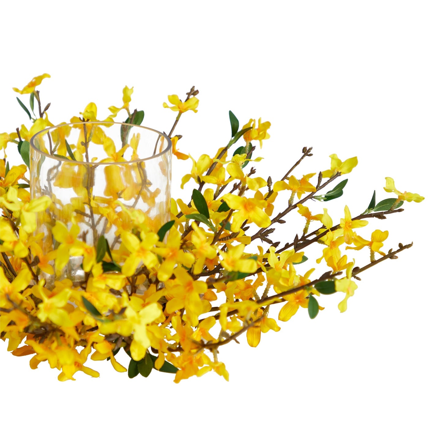 Candelabro de Forsythia artificial de 16"