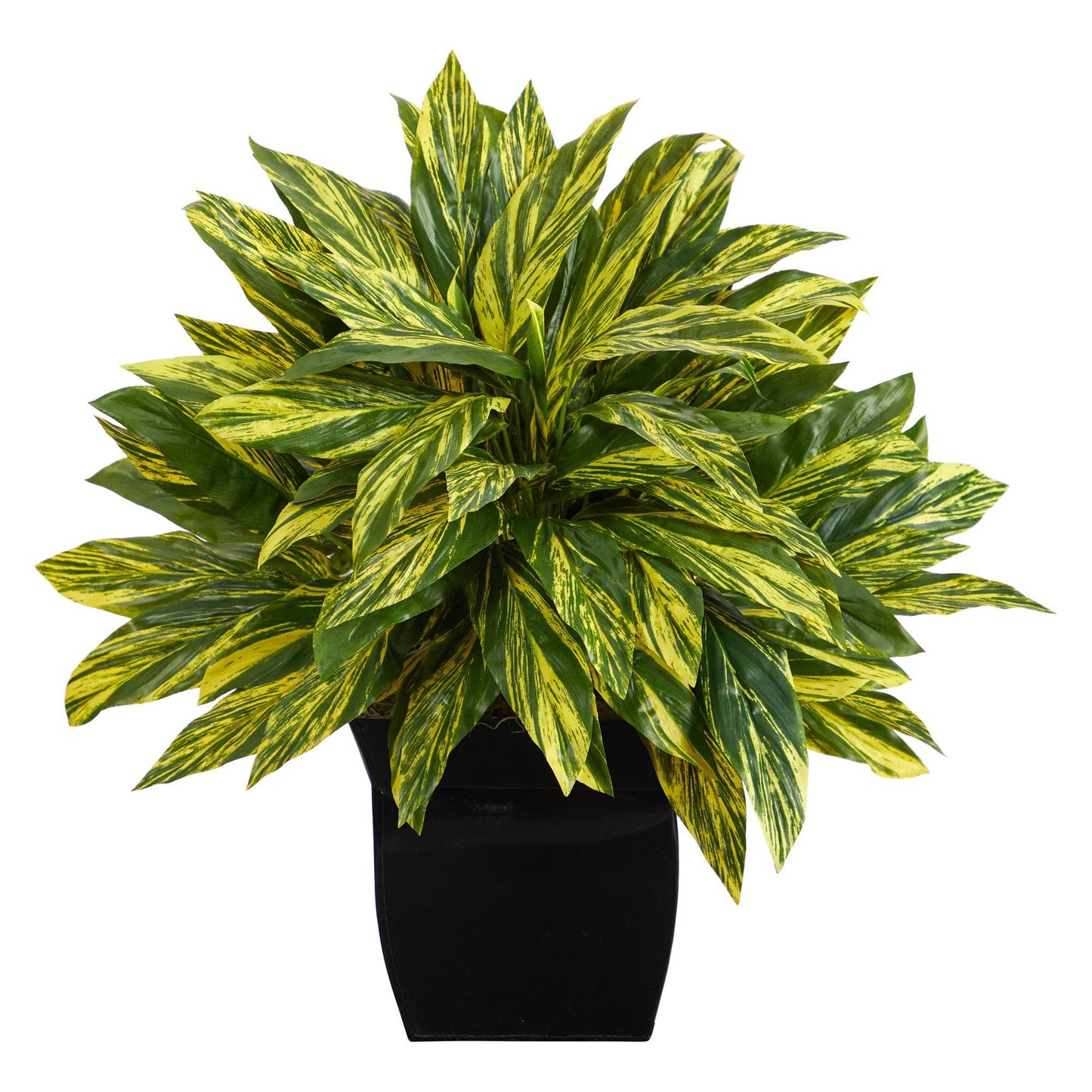 Planta artificial Tradescantia de 18" en macetero de metal negro (tacto real)