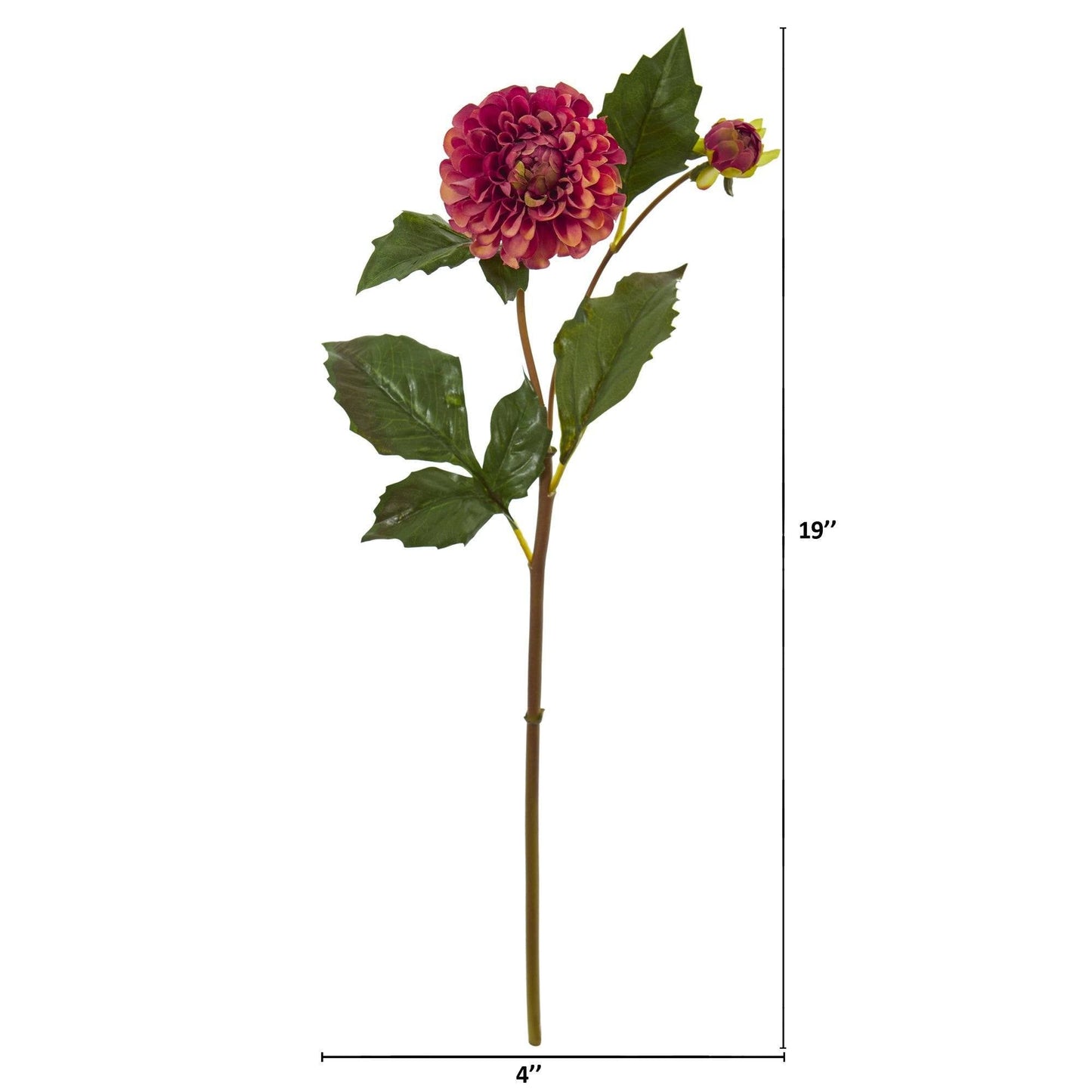 Flor artificial de dalia de 19" (juego de 6)