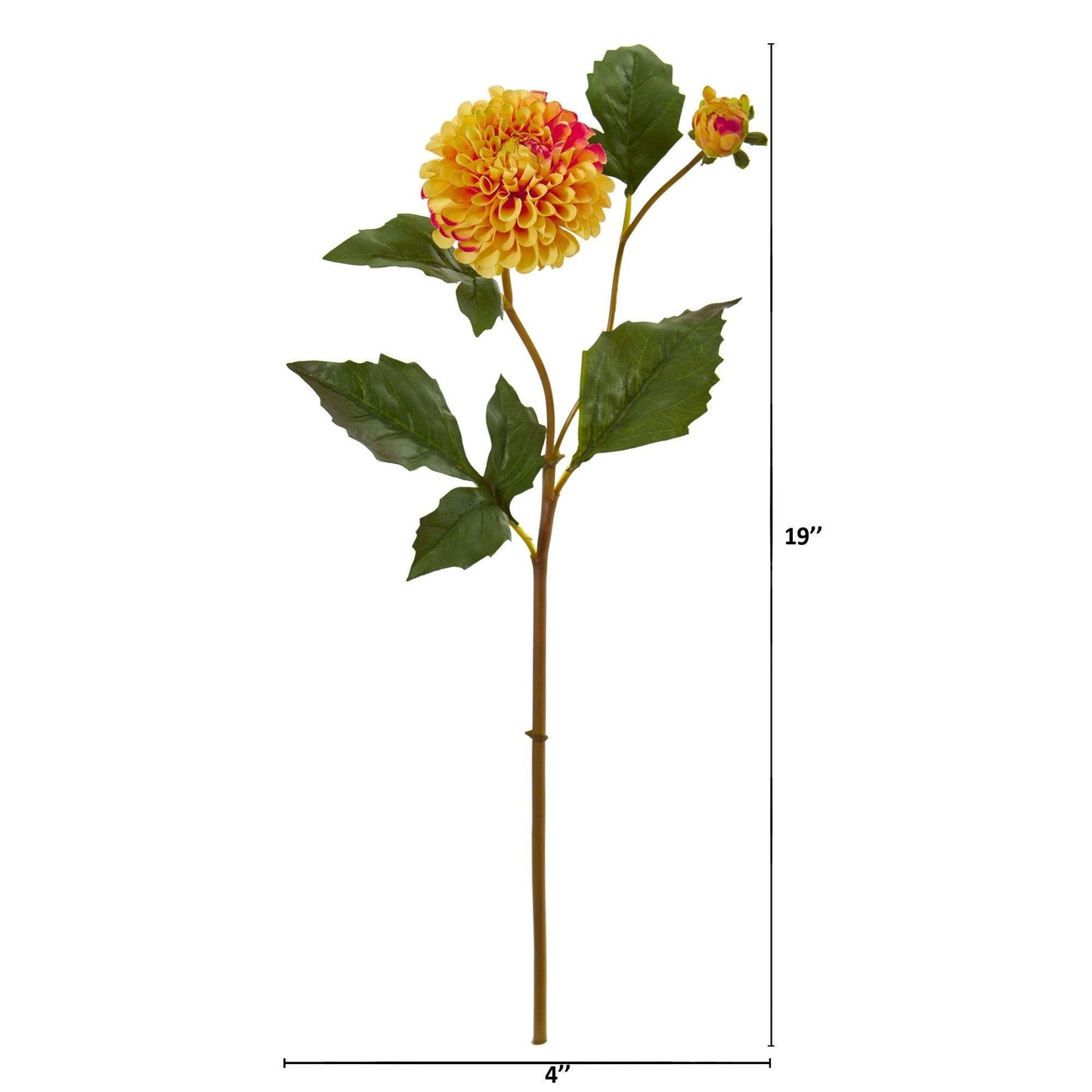 Flor artificial de dalia de 19" (juego de 6)