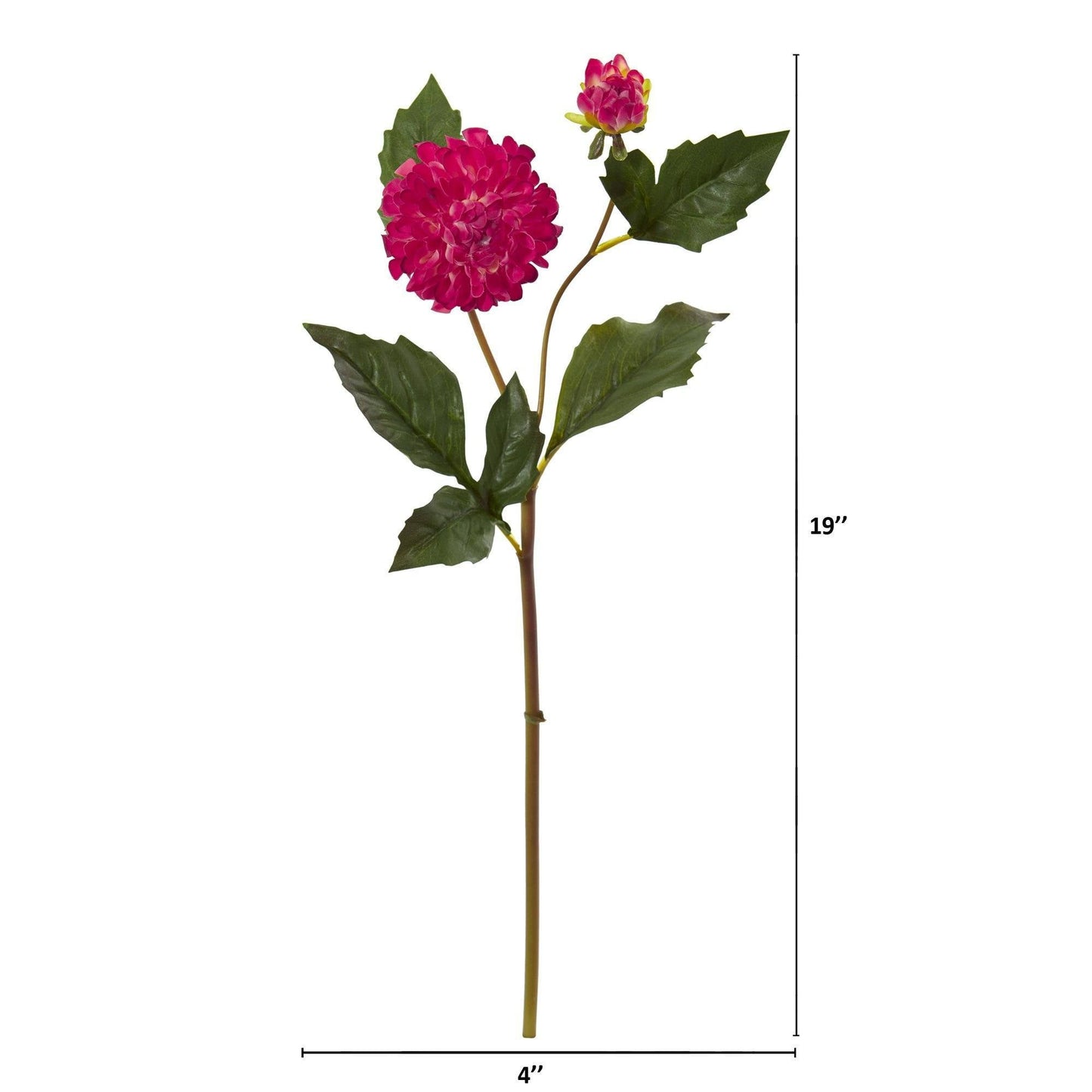 Flor artificial de dalia de 19" (juego de 6)