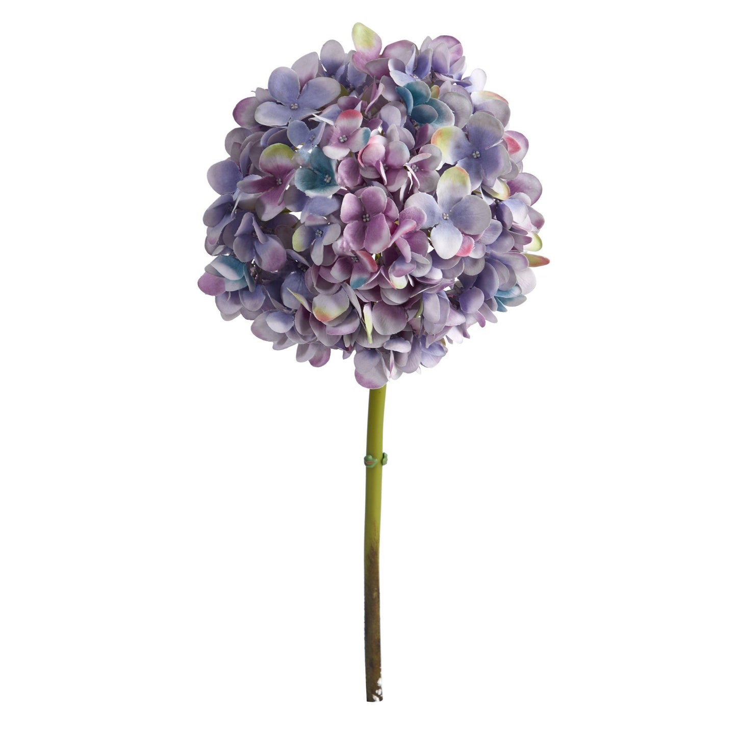 Fleur d'hortensia artificielle de 19 po (ensemble de 3 tiges de fleurs en soie)