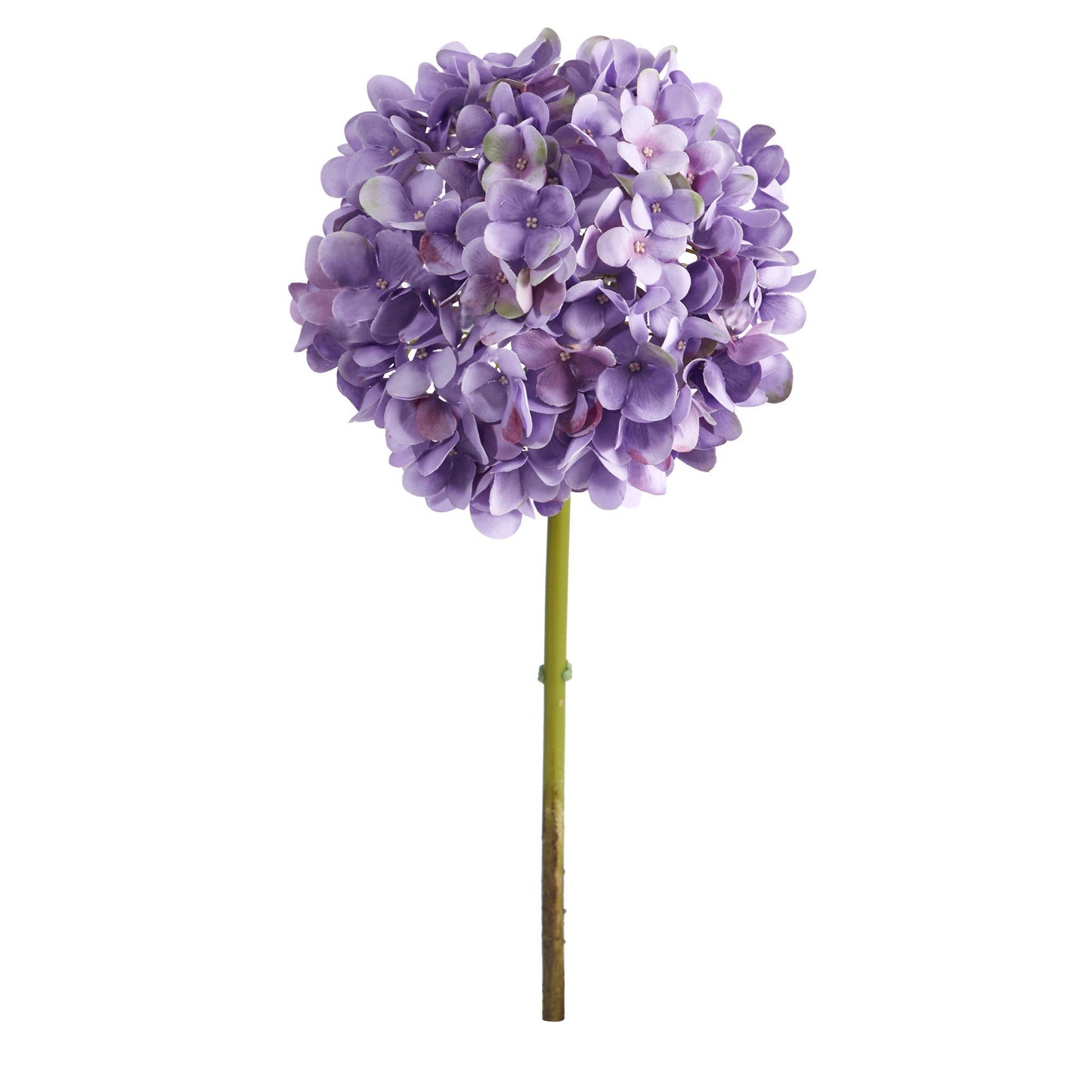 Fleur d'hortensia artificielle de 19 po (ensemble de 3 tiges de fleurs en soie)