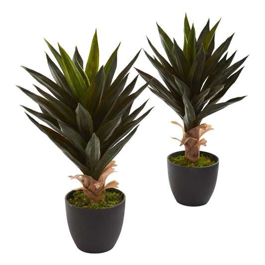 Planta artificial de agave de 20" (juego de 2)