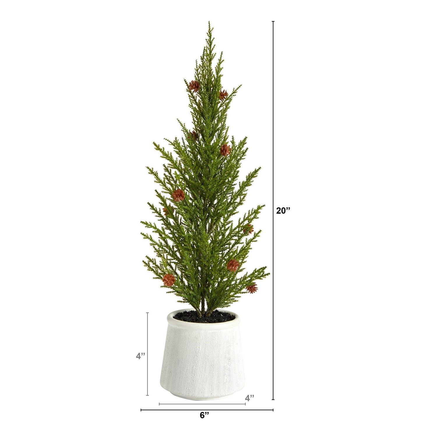 20'' Cedar Pine “Natural Look” Artificial Christmas Tree