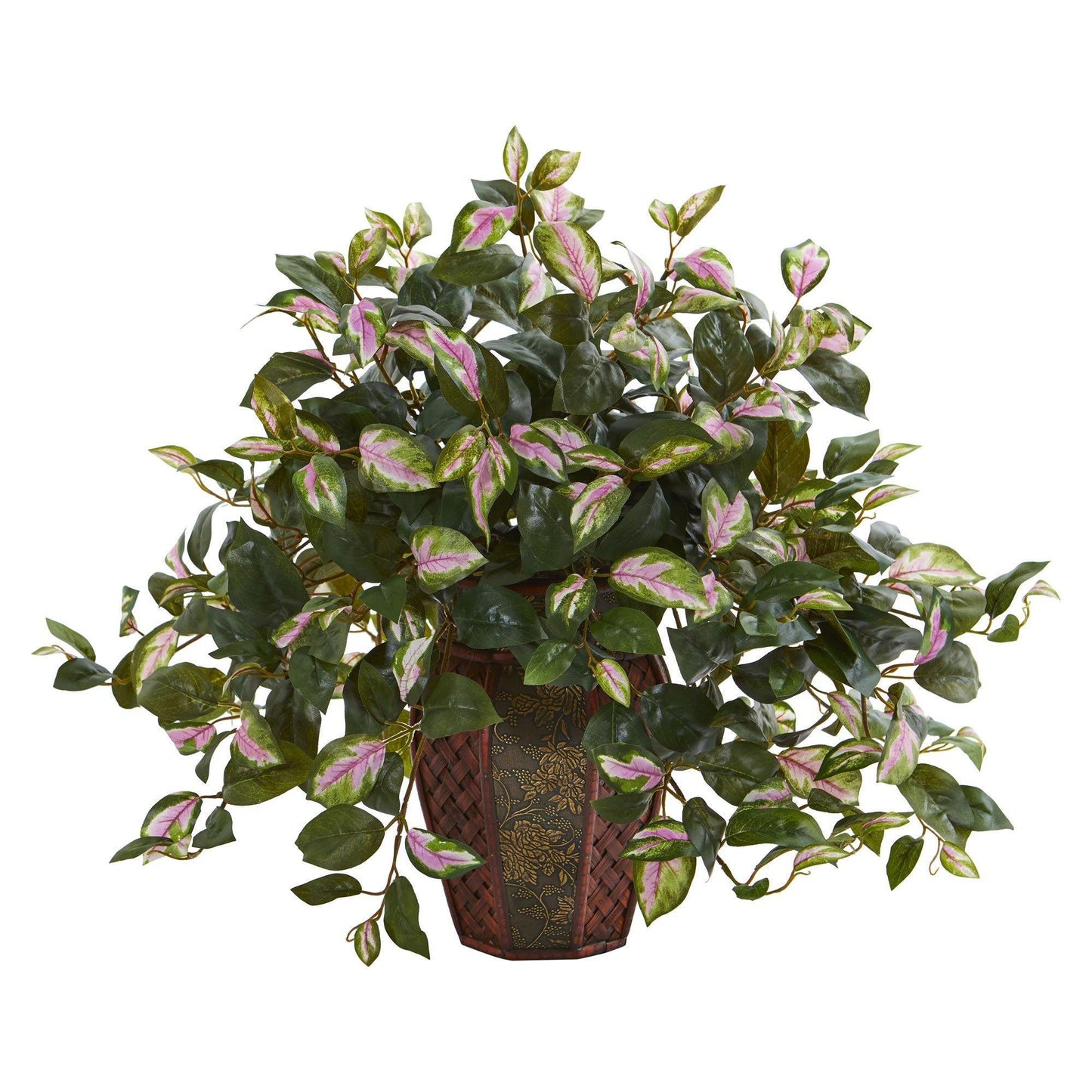 Planta artificial Hoya de 20" en macetero decorativo