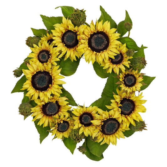 Couronne de tournesols de 22 po