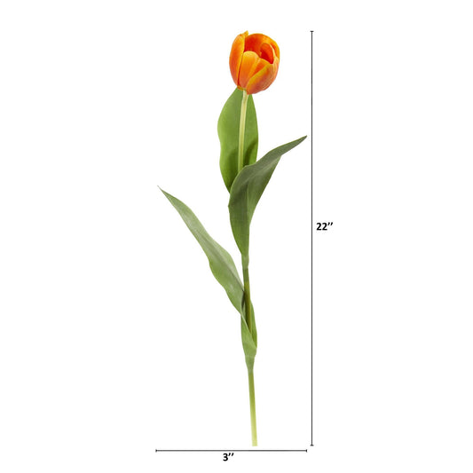 Tulipán artificial de 22" (juego de 8)