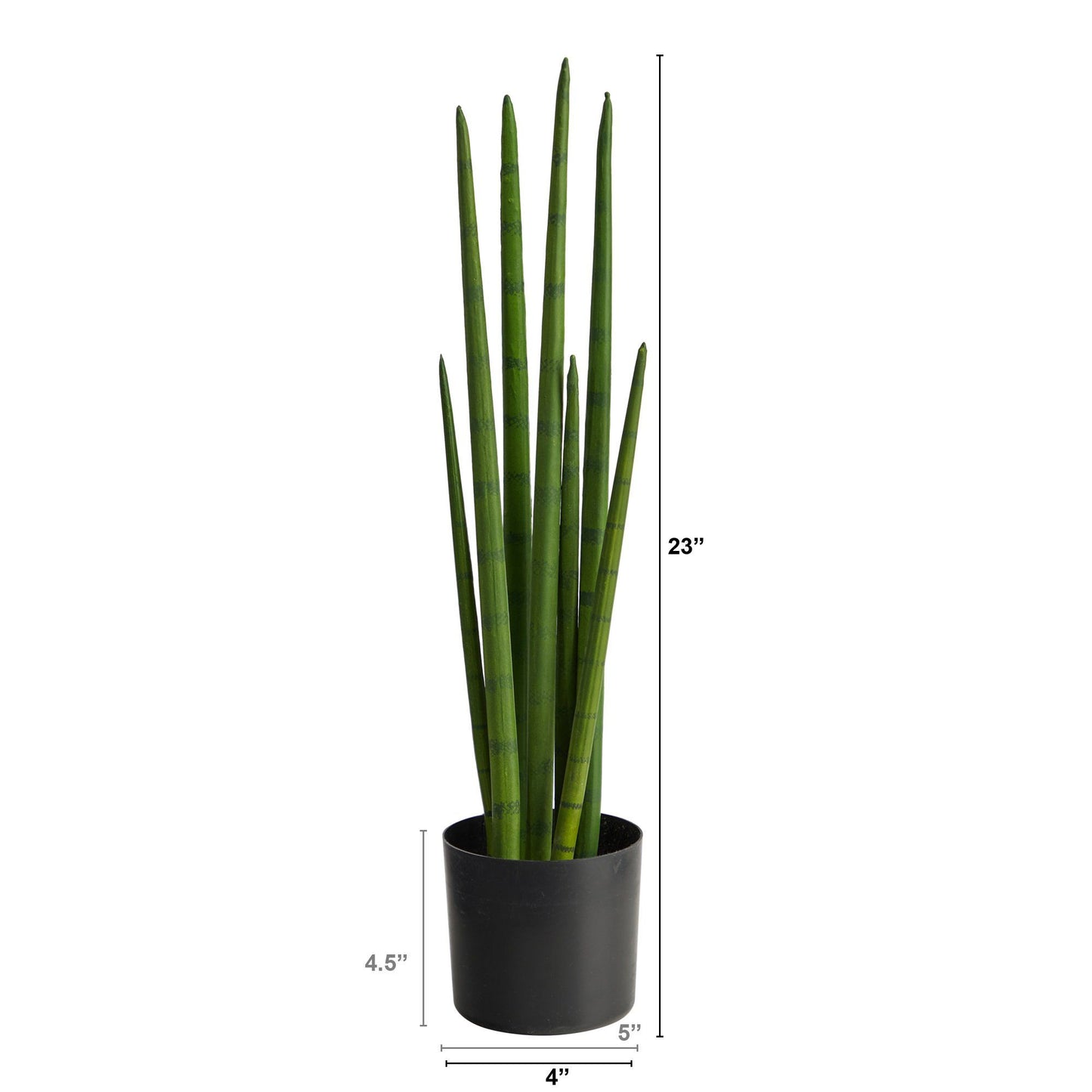 Plante artificielle serpent Sansevieria de 23 po