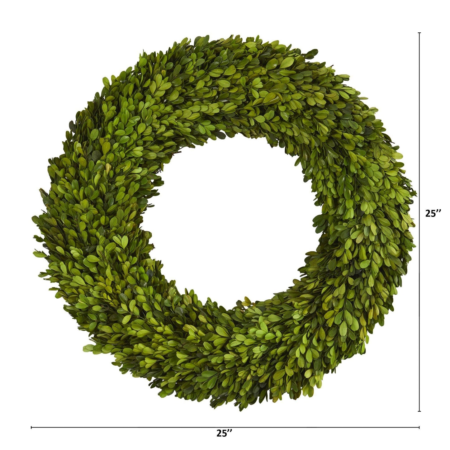 Couronne de buis préservée de 24 po